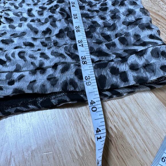 Tadashi Shoji Silk Leopard Print Sweetheart Neck Ruched Sheath Bodycon Size 4 - Picture 8 of 8